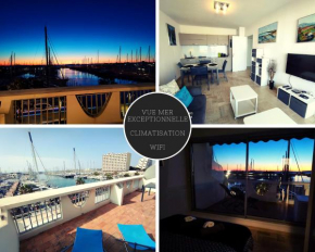 Classé 3 étoiles - Magnifique vue sur le port - Wifi et Clim
